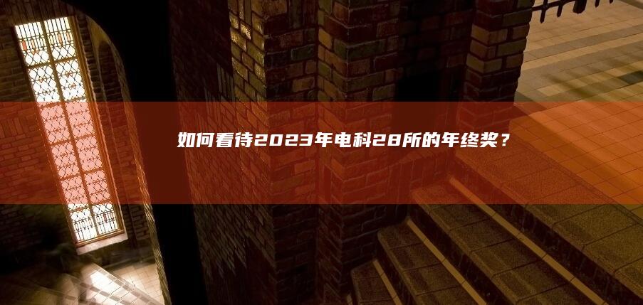 如何看待2023年电科28所的年终奖？